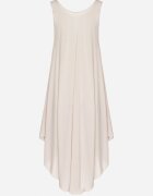 defox Rochie Bej deschis Cloche din Bumbac Tesaxelle