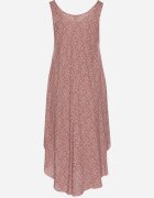 defox Rochie Bej Evazată din Bumbac cu Imprimeu Abstract Ronive