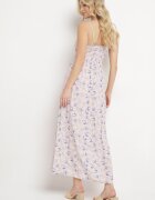 defox Rochie Roz deschis Din bumbac Cloche cu imprimeu floral cu bretele reglabile Rosapia