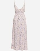 defox Rochie Roz deschis Din bumbac Cloche cu imprimeu floral cu bretele reglabile Rosapia