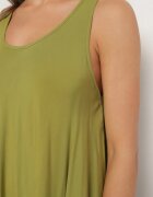 defox Rochie Verde închis Cloș din Bumbac Tesaxelle