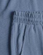 defox Set Albastru deschis din Viscoză Tricou cu mânecă scurtă și Pantaloni lejeri cu elastic cu buzunare Efraline