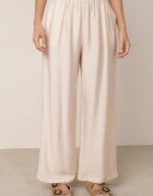 defox Set Bej deschis din Vâscoză Cămașă și Pantaloni Sesanila
