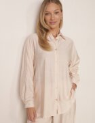 defox Set Bej deschis din Vâscoză Cămașă și Pantaloni Sesanila