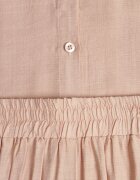 defox Set Bej din Vâscoză Cămașă și Pantaloni Sesanila