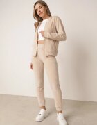 defox Set de Trening Bej deschis din Velur cu Bluză și Pantaloni Ariliv