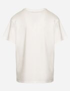 defox T-shirt alb din bumbac decorat cu inscripție brodată cu paiete Marisiana