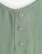 defox Top Verde deschis cu bretele late Decorat cu nasturi Jenadorea