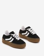 doremi Adidași Negri în Stil Tenis cu Model Geometric Olithena