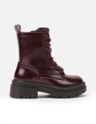 doremi Botine roșii lăcuite tip ghete Inesta