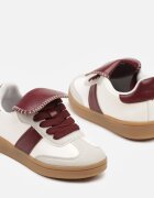 doremi Pantofi Sport Bordeaux în Stilul Adidașilor Clasici cu Limba Întoarsă Ulonariela