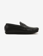 elong Semighete Negre Perforate cu Cusături Virkio