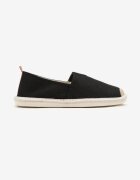 elong Tenisi Negri în stil espadrile cu ornament împletit și inserție elastică Eveloiti
