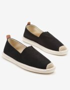 elong Tenisi Negri în stil espadrile cu ornament împletit și inserție elastică Eveloiti
