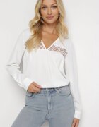 elsa.m by may Bluză Albă cu broderie Destyn