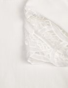 elsa.m by may Bluză Albă cu Mâneci din Dantelă din Bumbac Liliasa
