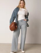 elsa.m by may Bluză Albă din Viscoză cu Mânecă Lungă și Decolteu Tip Barcă Gelmiria