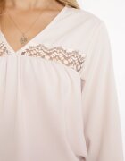 elsa.m by may Bluză Bej deschisă cu Broderie Destyn