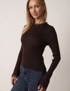 elsa.m by may Bluză din vâscoză cu inserții din dantelă și mâneci evazate Fistna Maro