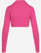 elsa.m by may Bluză Fucsia cu fermoar cu decupaj la terminație elastică Aisllain
