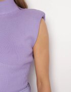 elsa.m by may Bluză Lavandă fără mâneci cu umeri întăriți și cu bordură lată Rinnaht