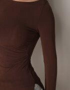 elsa.m by may Bluză Maro cu Vâscoză și încrețire Furitta