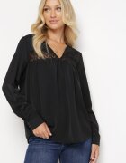 elsa.m by may Bluză Neagră cu Broderie Destyn