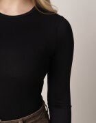 elsa.m by may Bluză Neagră de Bumbac Longsleeve Lisfia