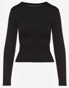 elsa.m by may Bluză Neagră de Bumbac Longsleeve Lisfia