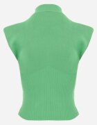 elsa.m by may Bluză Verde fără mâneci cu umeri întăriți și bordură largă Rinnaht