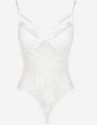 elsa.m by may Body Alb Din plasă cu Dantelă Goka