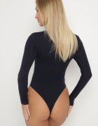 elsa.m by may Body Bleumarin cu Bumbac Vâscoză și Decolteu Pătrat Merrise
