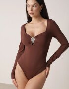 elsa.m by may Body Maro Decorat cu Aplicație Metalică Furriva