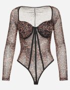elsa.m by may Body Maro Leopard Transparent cu Cupe Intarite Vensariella
