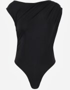 elsa.m by may Body Negru Asimetric Decorat cu drapaj Dinida