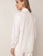 elsa.m by may Cămașă Albă cu Croială Clasică Decorată cu Zirconii Eiremsa