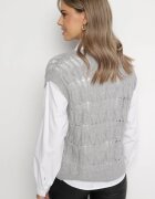 elsa.m by may Cămașă Albă cu un Croi Clasic cu o Vestă Tricotată Irinellea