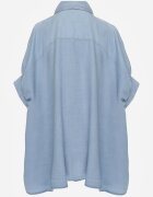 elsa.m by may Cămașă albastră deschisă tip liliac oversize din viscoză cu mâneci 3/4 Mathei