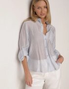 elsa.m by may Cămașă Albastră Transparentă Decorată cu Zirconii Clymadia