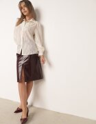 elsa.m by may Cămașă bej deschis cu dantelă și fir metalic Maikia