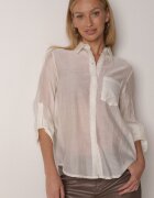 elsa.m by may Cămașă Bej deschis Transparentă Decorată cu zirconii Clymadia