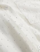 elsa.m by may Cămașă Bej deschis Transparentă Decorată cu zirconii Clymadia