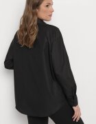 elsa.m by may Cămașă Neagră Netedă cu nasturi cu floare decorativă Wenia