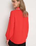 elsa.m by may Cămașă Roșie cu nasturi bijuterii și paspoale elegante Athehir