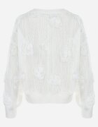 elsa.m by may Cardigan Ajurat Alb cu Flori Helallia