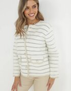 elsa.m by may Cardigan Alb din Vâscoză cu Nasturi Toka