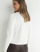 elsa.m by may Cardigan Alb Încheiat cu Perle Cholli