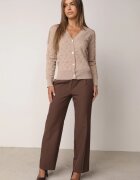 elsa.m by may Cardigan Bej cu nasturi și imitație de buzunare Nalah