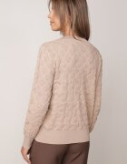 elsa.m by may Cardigan Bej cu nasturi și imitație de buzunare Nalah