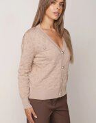 elsa.m by may Cardigan Bej cu nasturi și imitație de buzunare Nalah